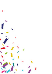 Color Christmas Shine Wallpaper. Confetti Postcard. Dust Festival Backdrop. Rainbow Abstract Texture.