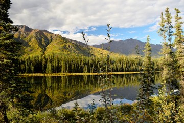 Mountain reflection on the lake 3