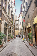 Fototapeta premium Street in Florence in Italy in summer