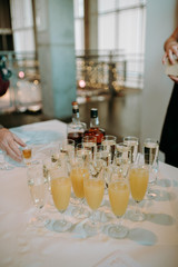  Drinking glasses on the table