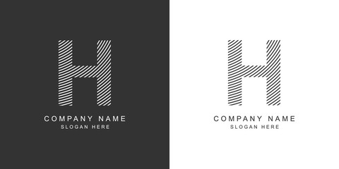 H logo. H letter icon. Vector illustration.