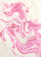 Fototapeta na wymiar Decorative liquid marble texture. Abstract painting. 