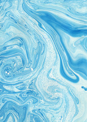 Fototapeta na wymiar Decorative liquid marble texture. Abstract painting. 