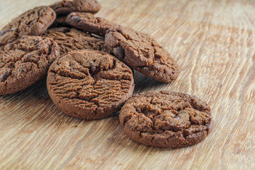 Delicious chocolate cookies for breakfast