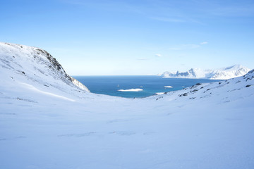 Lofoten, Norway, Scandinavian nature, winter	