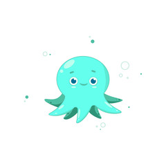 vector icon of cute octopus 