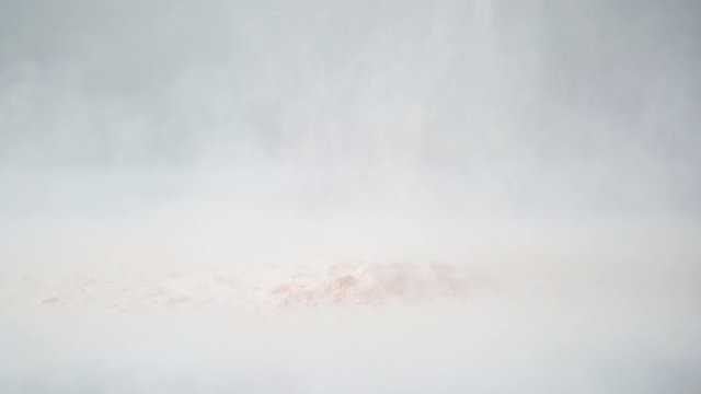 Pouring powder on the table