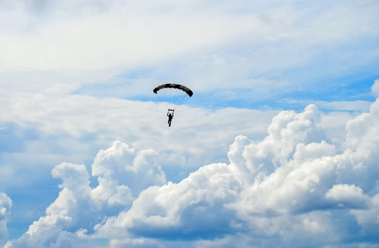 Parachuter on the sky