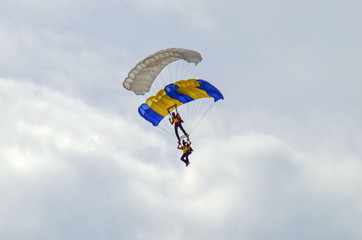 Parachuter on the sky