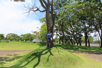 Obraz premium man in park