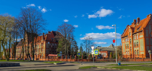 Ancient infantry barracks in Baltiysk city