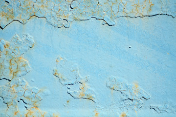 Metal blue grunge old rusty scratched surface texture