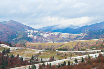 Fototapeta premium mountain scenery against the sky