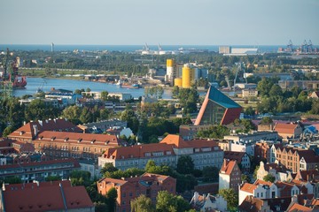 Fototapeta na wymiar Gdańsk Polska panorama Gdańska