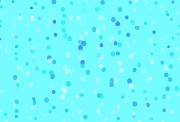 Light BLUE vector pattern with christmas snowflakes.