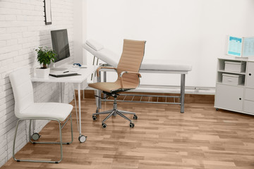 Interior of modern medical office. Doctor's workplace
