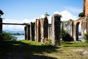 ruins of Praia da Barra Marata&iacute;zes ES Brasil