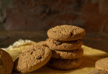 ready-to-eat, freshly baked chocolate chip cookies