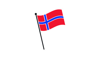 Fototapeta premium norway flag symbol vector illustration