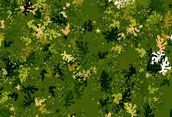 Light Green, Red vector backdrop with memphis shapes.