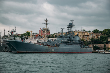 Russian Black Sea Fleet in Sevastopol harbor