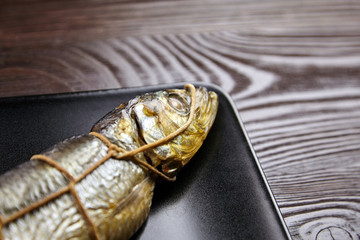 Hot smoked fish, kippered herring