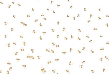 Light Orange vector background with spots.