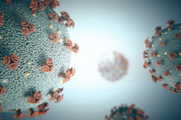 Virus cells coronavirus 2019-nCov.