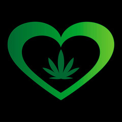 symbol of love for marijuana