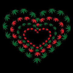 symbol of love for marijuana