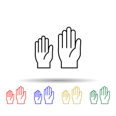 Volunteer blood multi color icon. Simple thin line, outline vector of blood donation icons for ui and ux, website or mobile application