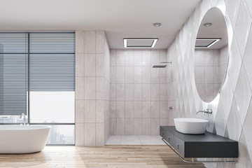Minimalistic bathroom interior