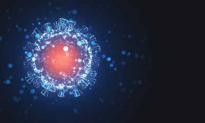 Virus cells coronavirus 2019-nCov