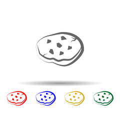 Pita bread hand drawn multi color icon. Simple thin line, outline vector of blood donation icons for ui and ux, website or mobile application