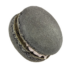 Macaroon isolated on white background with clipping path