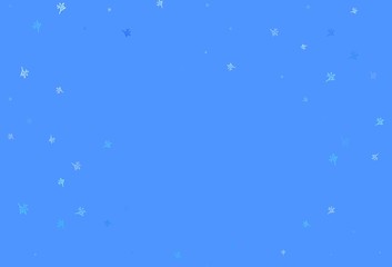 Fototapeta na wymiar Light BLUE vector doodle background with sakura.