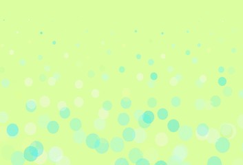 Light Blue, Green vector texture with disks.