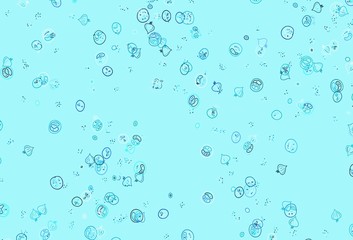 Light Blue, Green vector pattern with fresh ingredients.