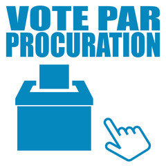 Logo vote par procuration.