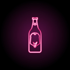Tequila neon icon. Simple thin line, outline vector of dia de muertos icons for ui and ux, website or mobile application