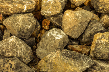 brown gray stones background hard weathered closeup base solid
