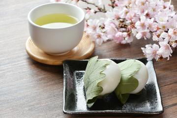 柏餅とさくら