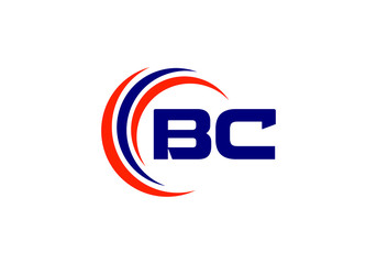 B C, BC Initial Letter Logo design vector template, Graphic Alphabet Symbol for Corporate Business Identity