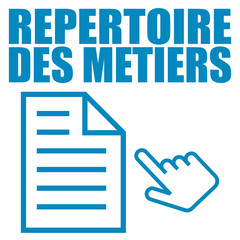 Fototapeta premium Logo répertoire des métiers.