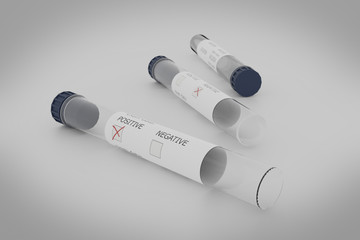 Test-tubes (laboratory) - 3d illustration 