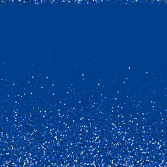 Blue Space Christmas Graphic Texture. Glamour Universe Banner. Celebration Sparkle Background. White Digital Celebration Background.