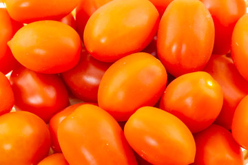 background ripe tomato red cherry set vegetable pattern base closeup