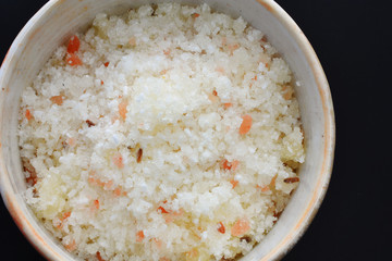 Homemade Bath Salts Close Up