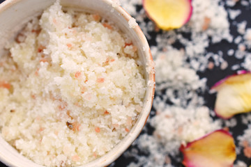 Homemade Bath Salts Close Up