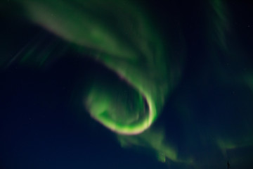 northern lights aurora borealis in churchill manitoba canada